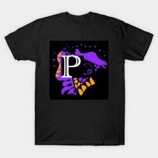 Mazipoodles Bird’s Nest - Personalized Initial Letter P T-Shirt